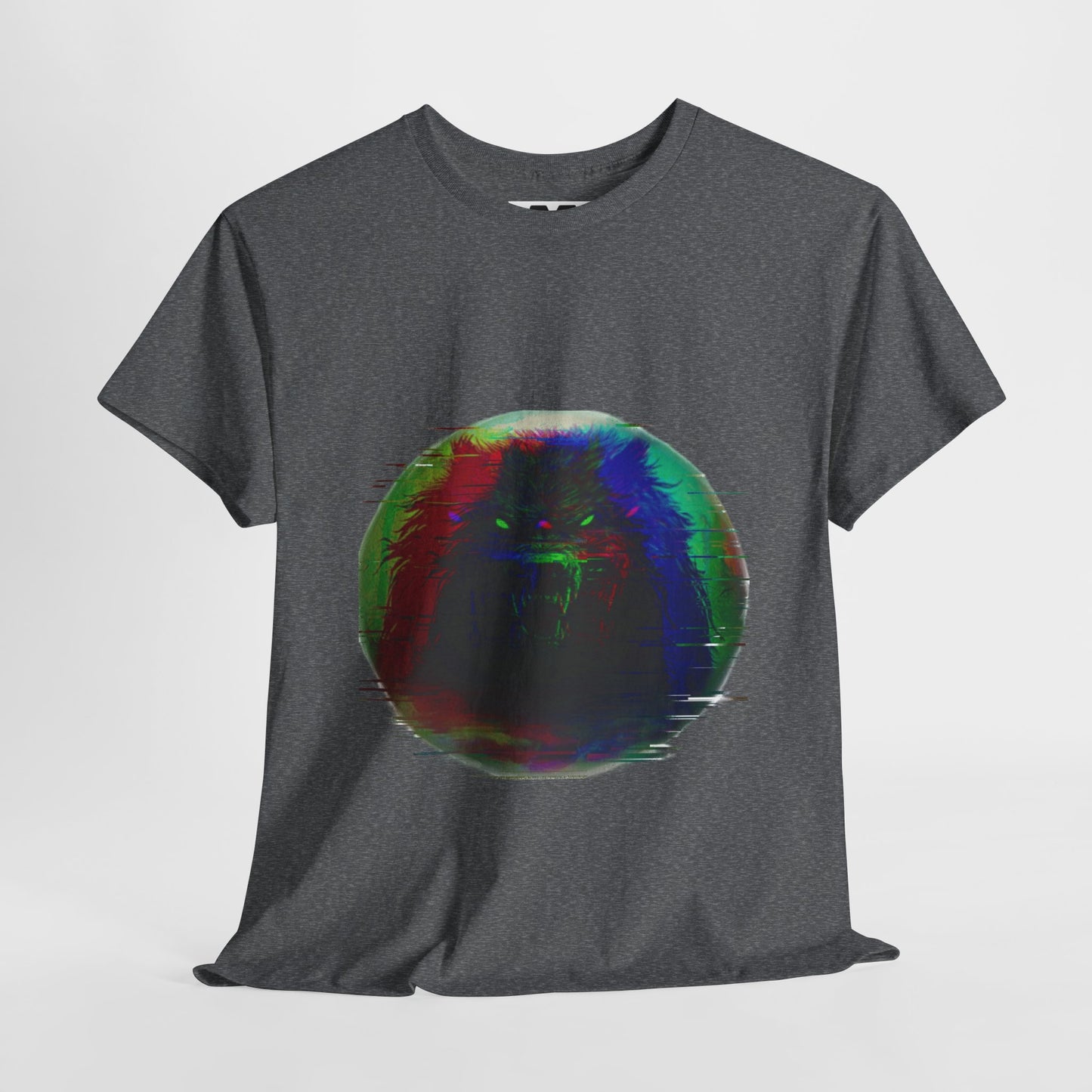 Psychedelic Beast Glitch Tee | Unisex Cotton T-Shirt