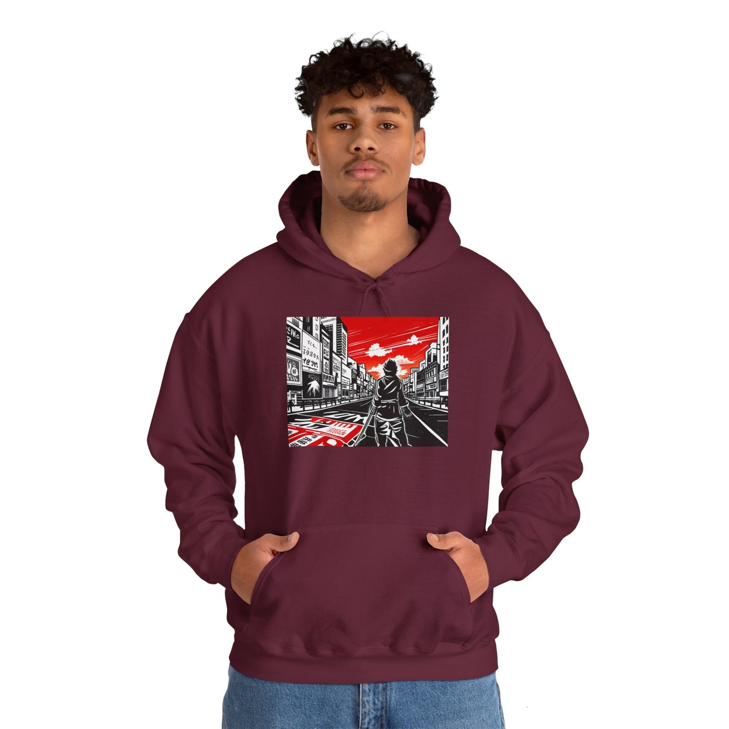 Unisex Hooded Sweatshirt, Lost in Japan