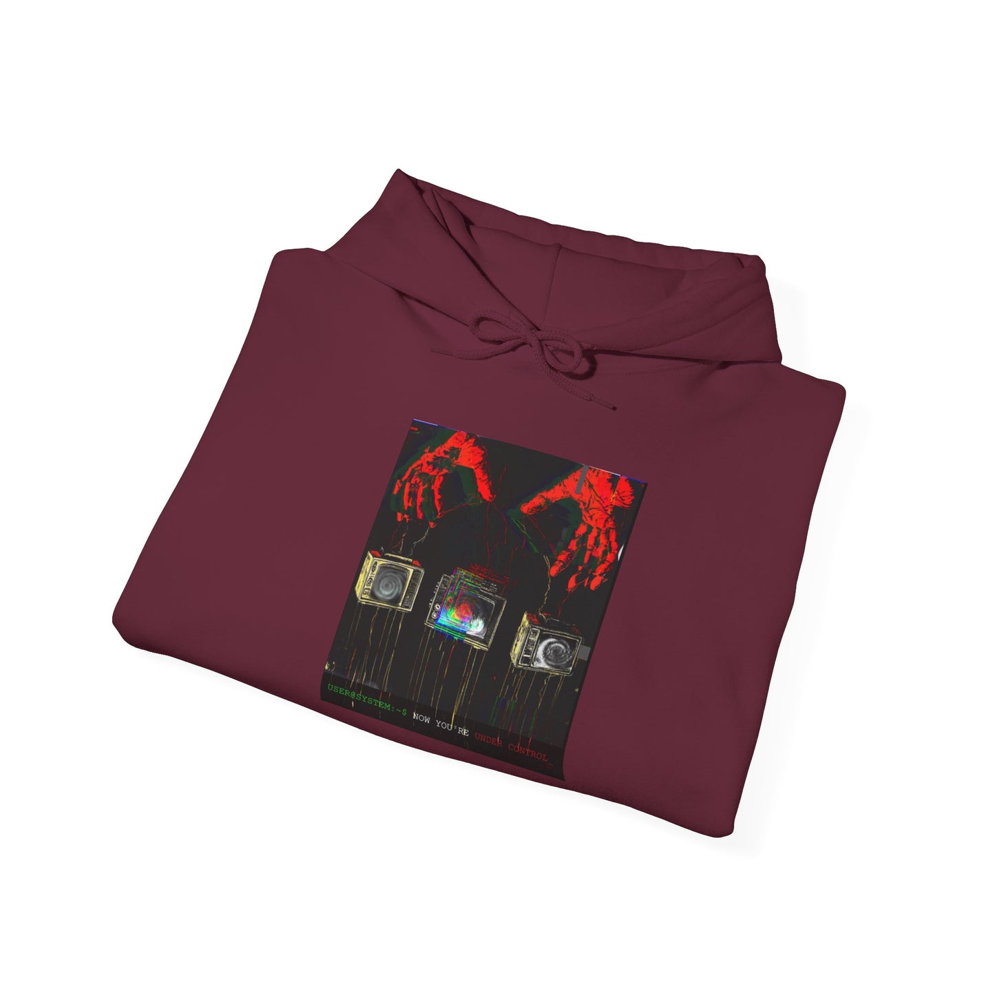 Unisex Hooded Sweatshirt - Under_Contol Retro