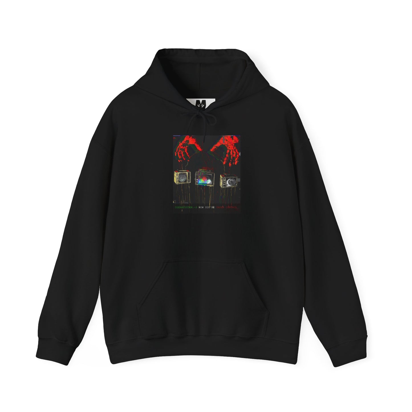 Unisex Hooded Sweatshirt - Under_Contol Retro