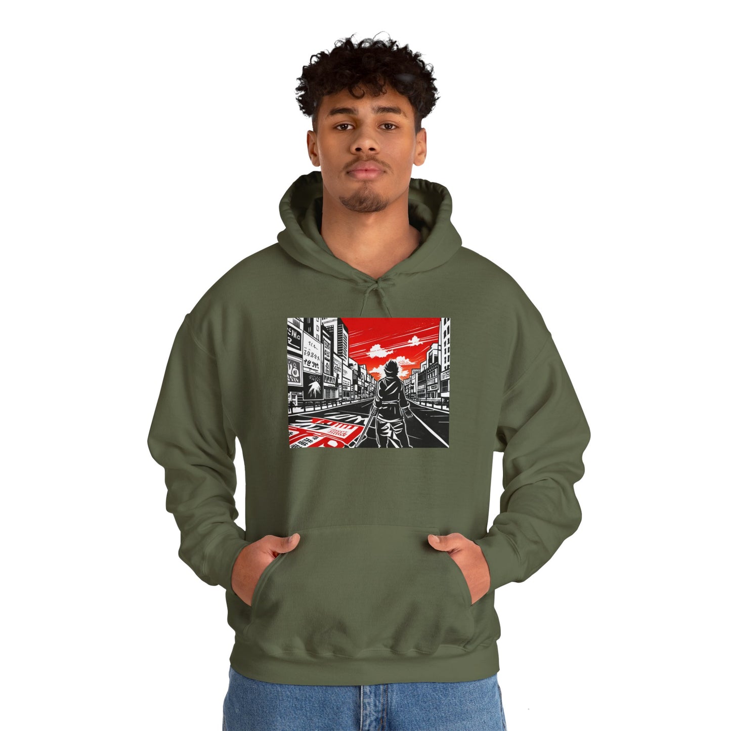 Unisex Hooded Sweatshirt, Lost in Japan