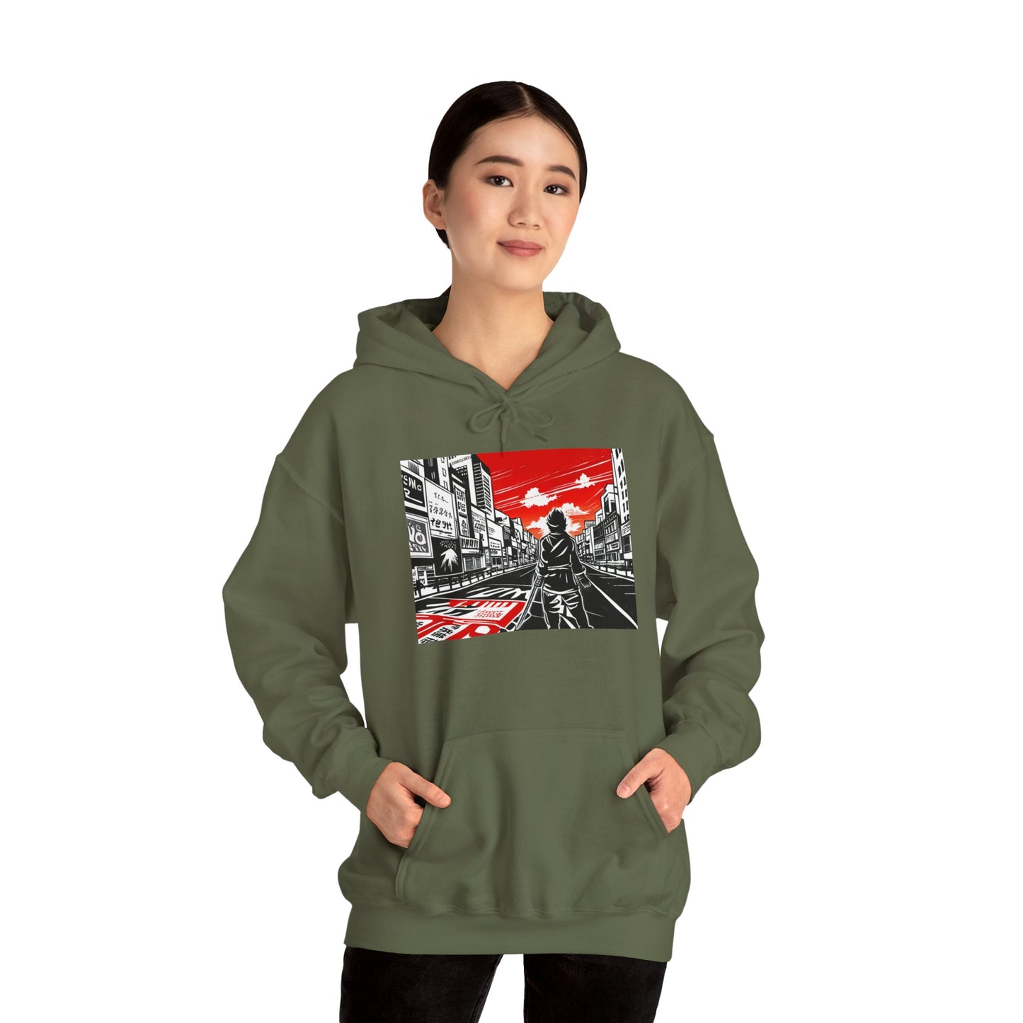 Unisex Hooded Sweatshirt, Lost in Japan