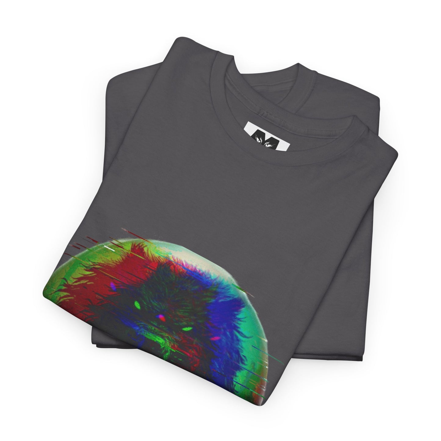 Psychedelic Beast Glitch Tee | Unisex Cotton T-Shirt