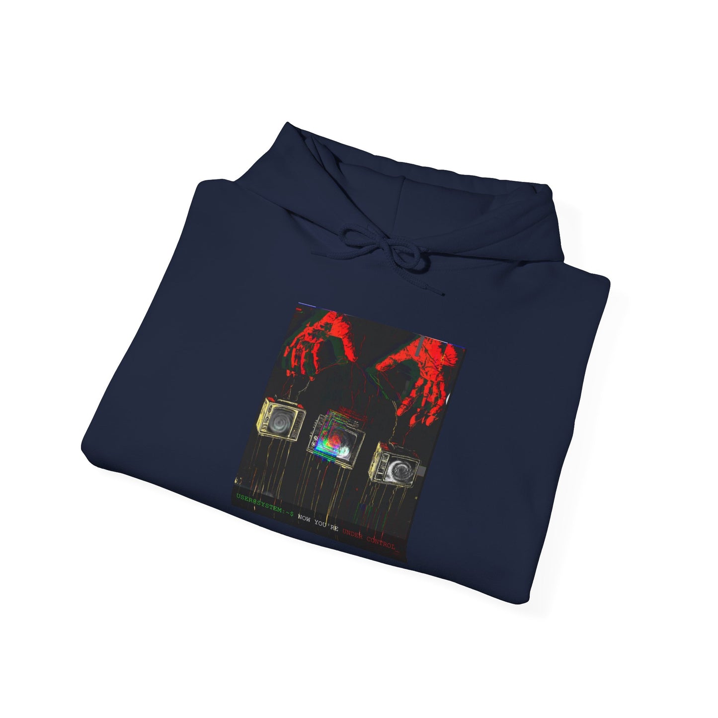 Unisex Hooded Sweatshirt - Under_Contol Retro