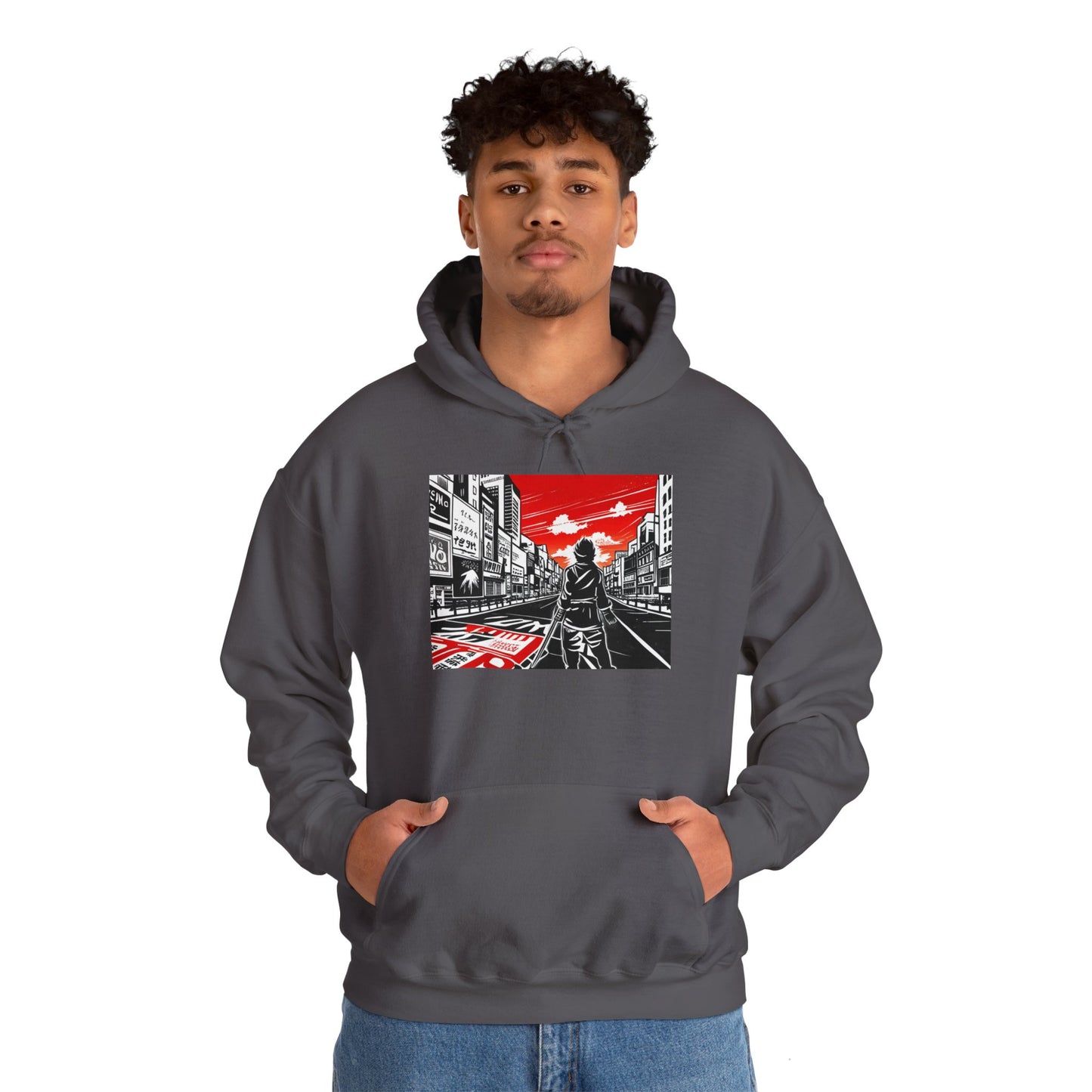 Unisex Hooded Sweatshirt, Lost in Japan