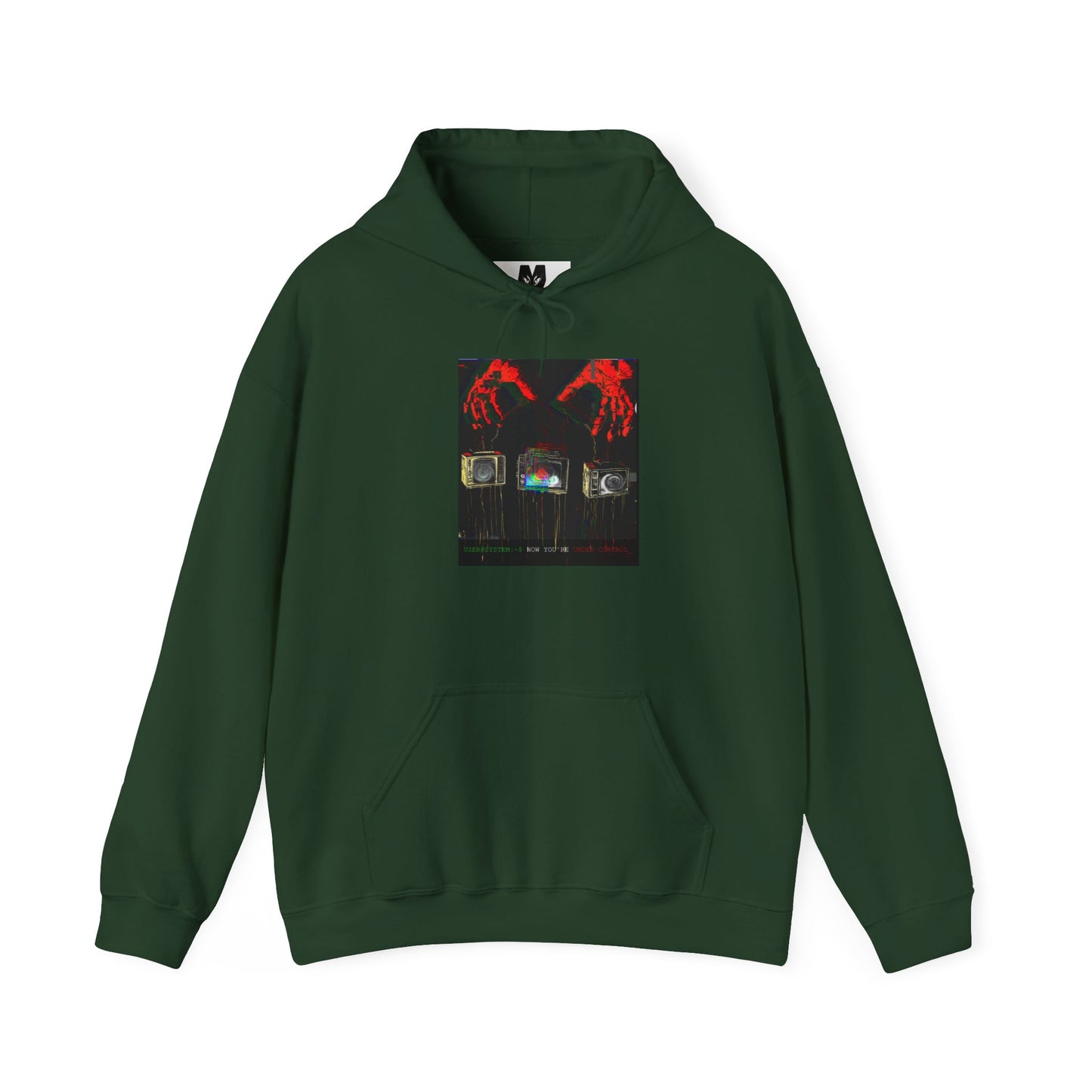 Unisex Hooded Sweatshirt - Under_Contol Retro