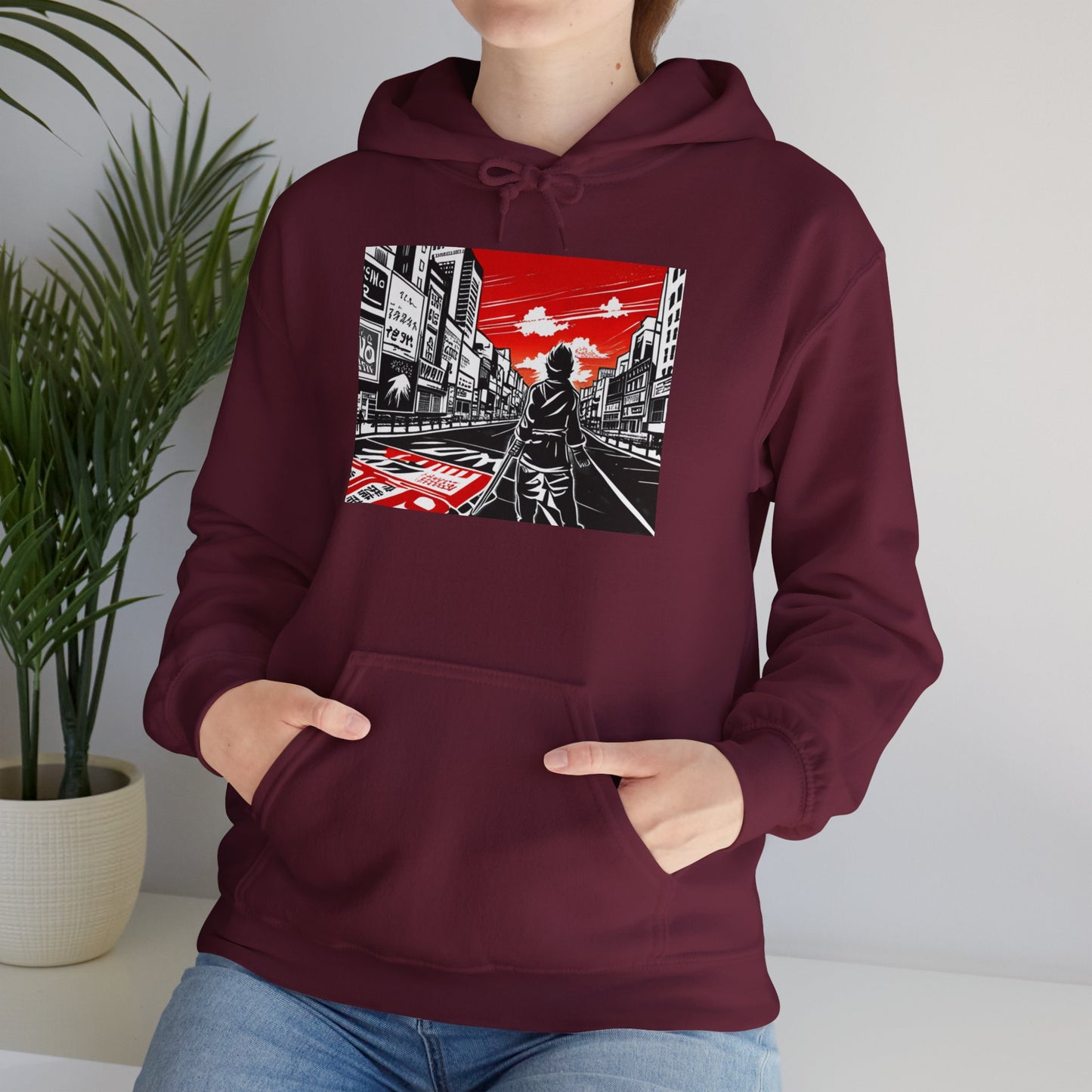 Unisex Hooded Sweatshirt, Lost in Japan