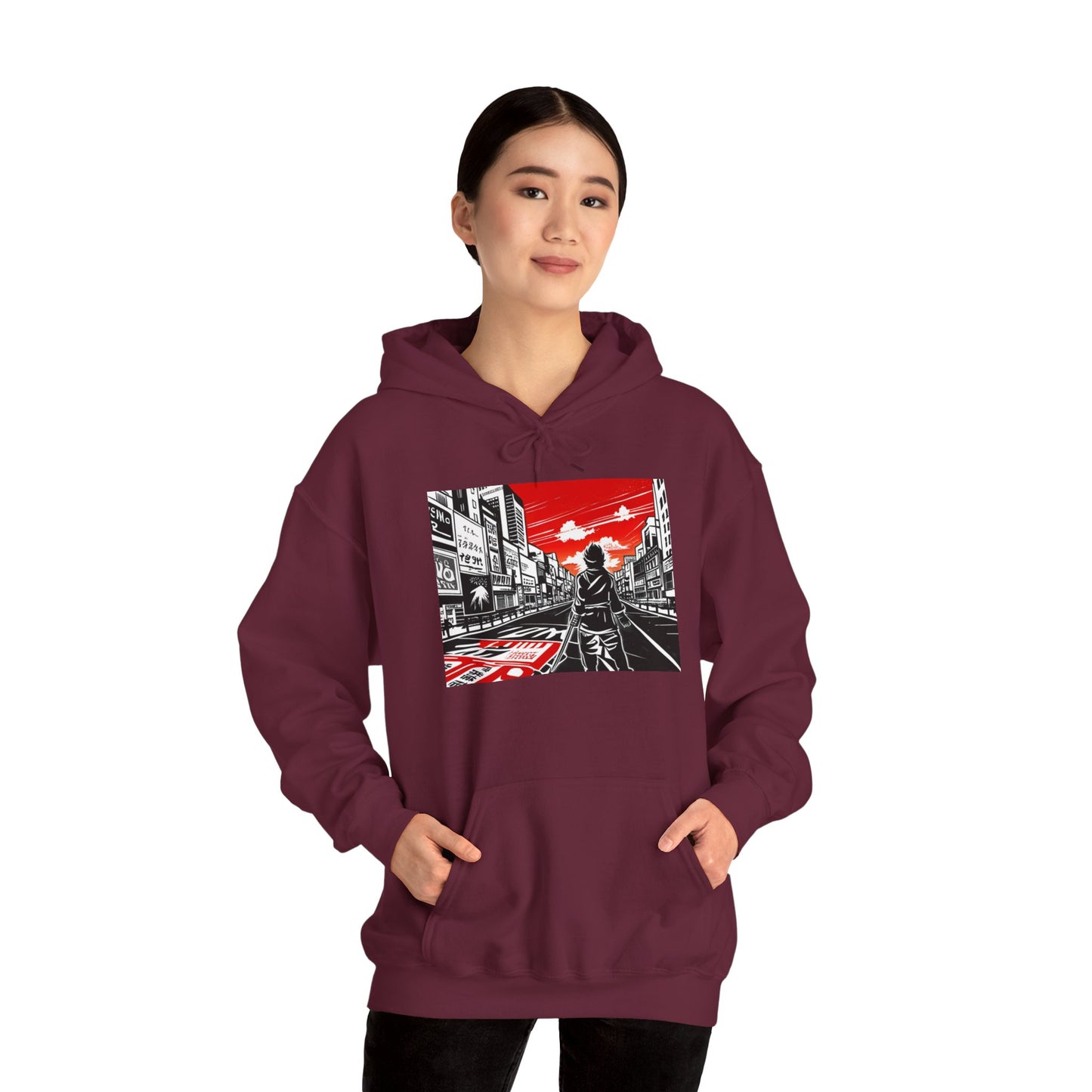 Unisex Hooded Sweatshirt, Lost in Japan
