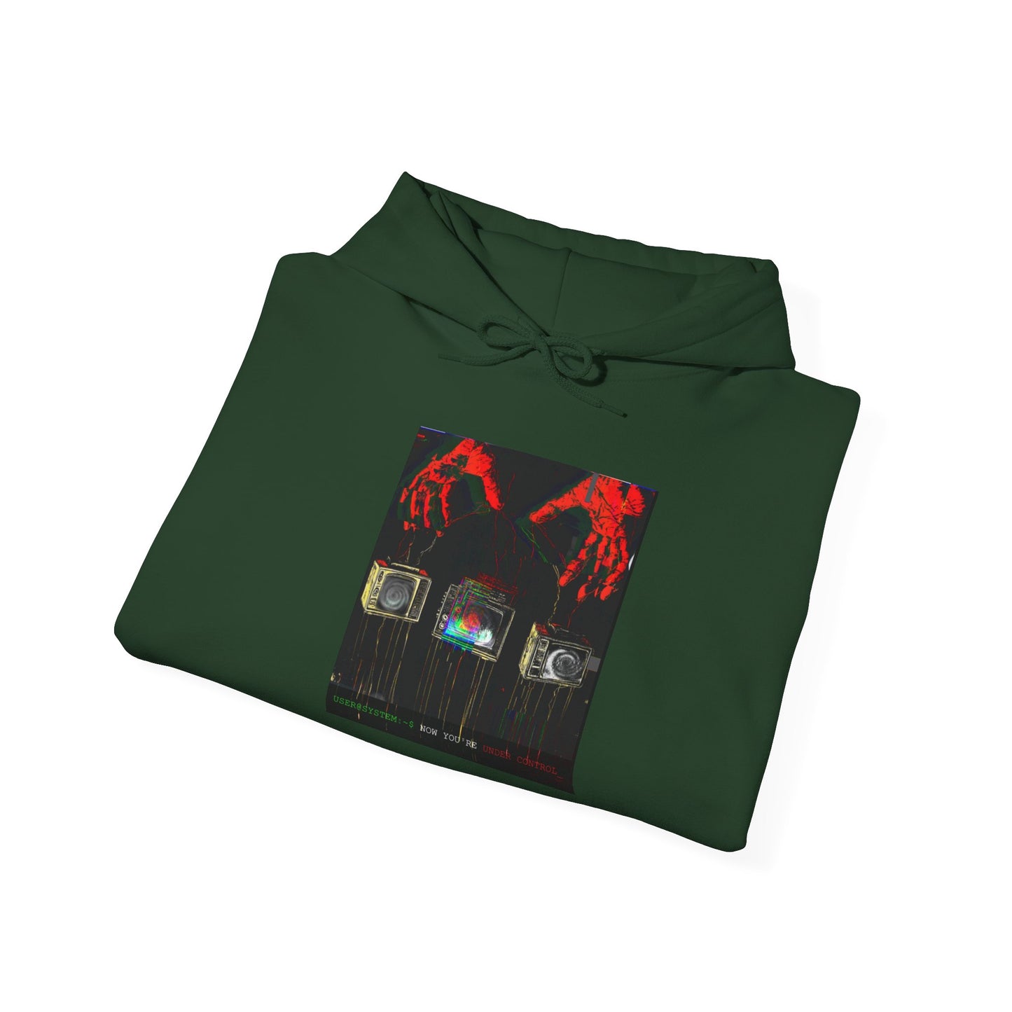 Unisex Hooded Sweatshirt - Under_Contol Retro