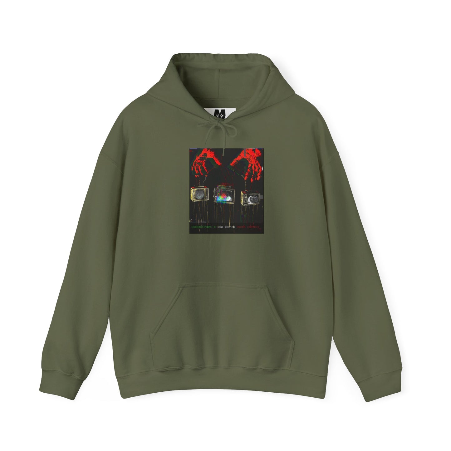 Unisex Hooded Sweatshirt - Under_Contol Retro