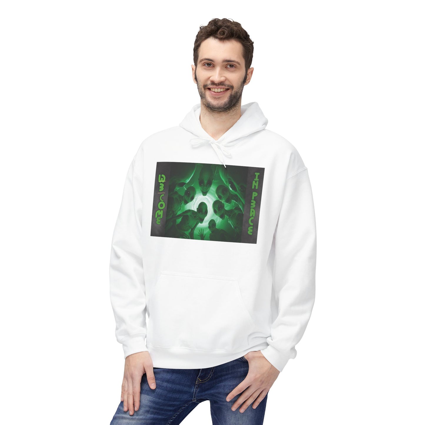 We come in peace – Limited Edition Unisex Midweight Fleece Hoodie
