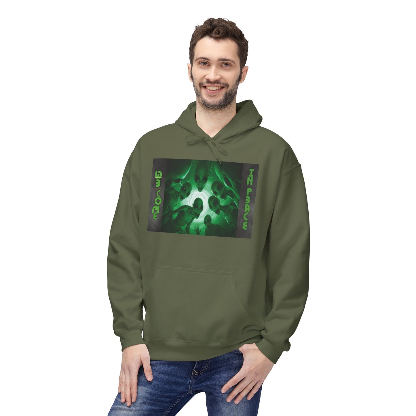 We come in peace – Limited Edition Unisex Midweight Fleece Hoodie