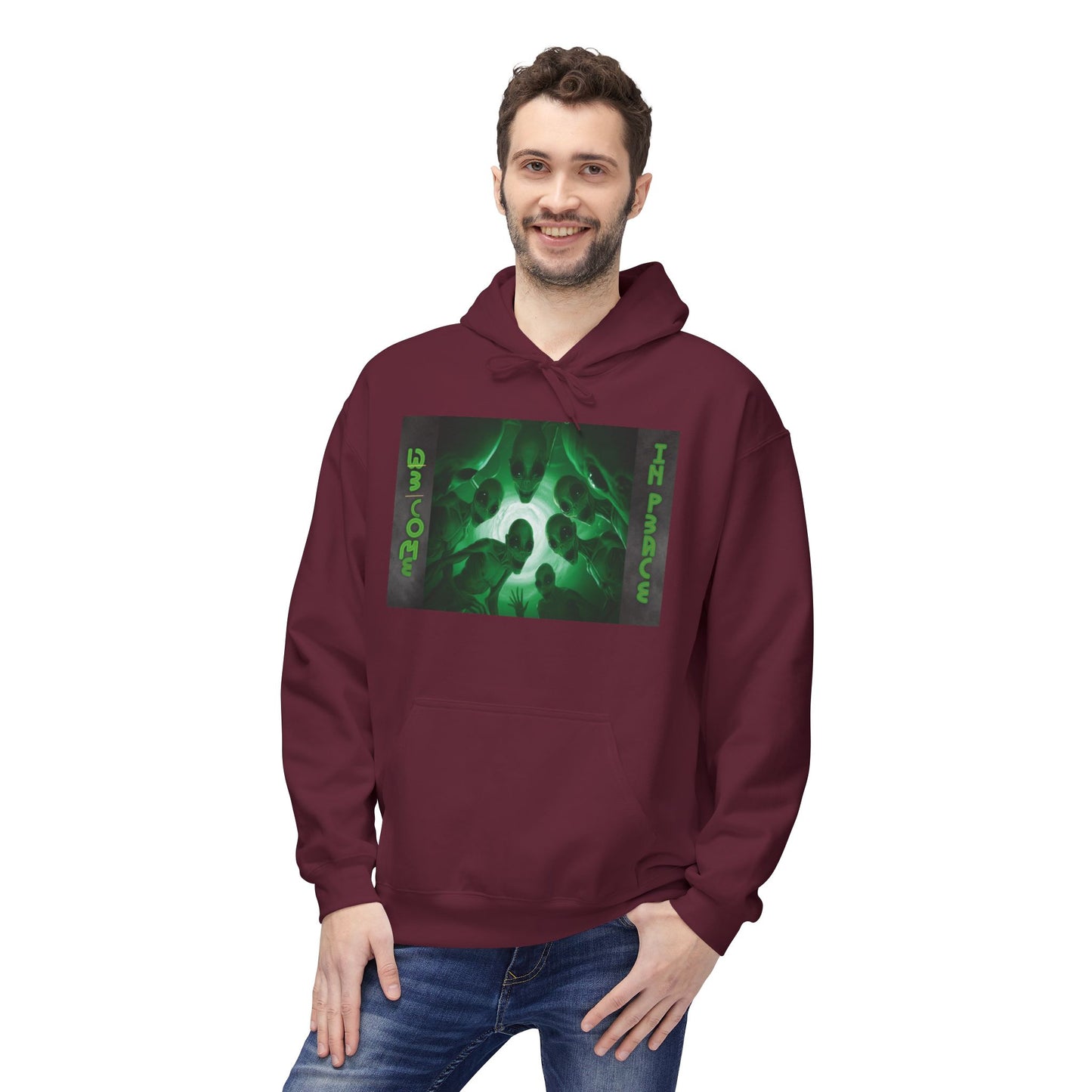 We come in peace – Limited Edition Unisex Midweight Fleece Hoodie