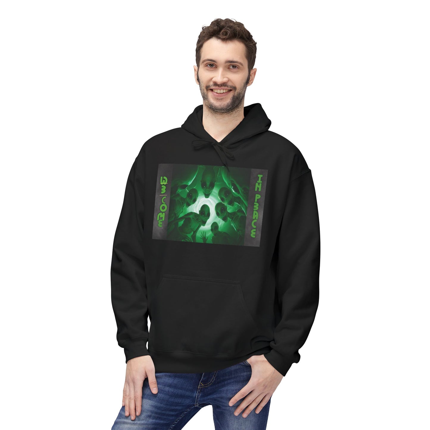 We come in peace – Limited Edition Unisex Midweight Fleece Hoodie
