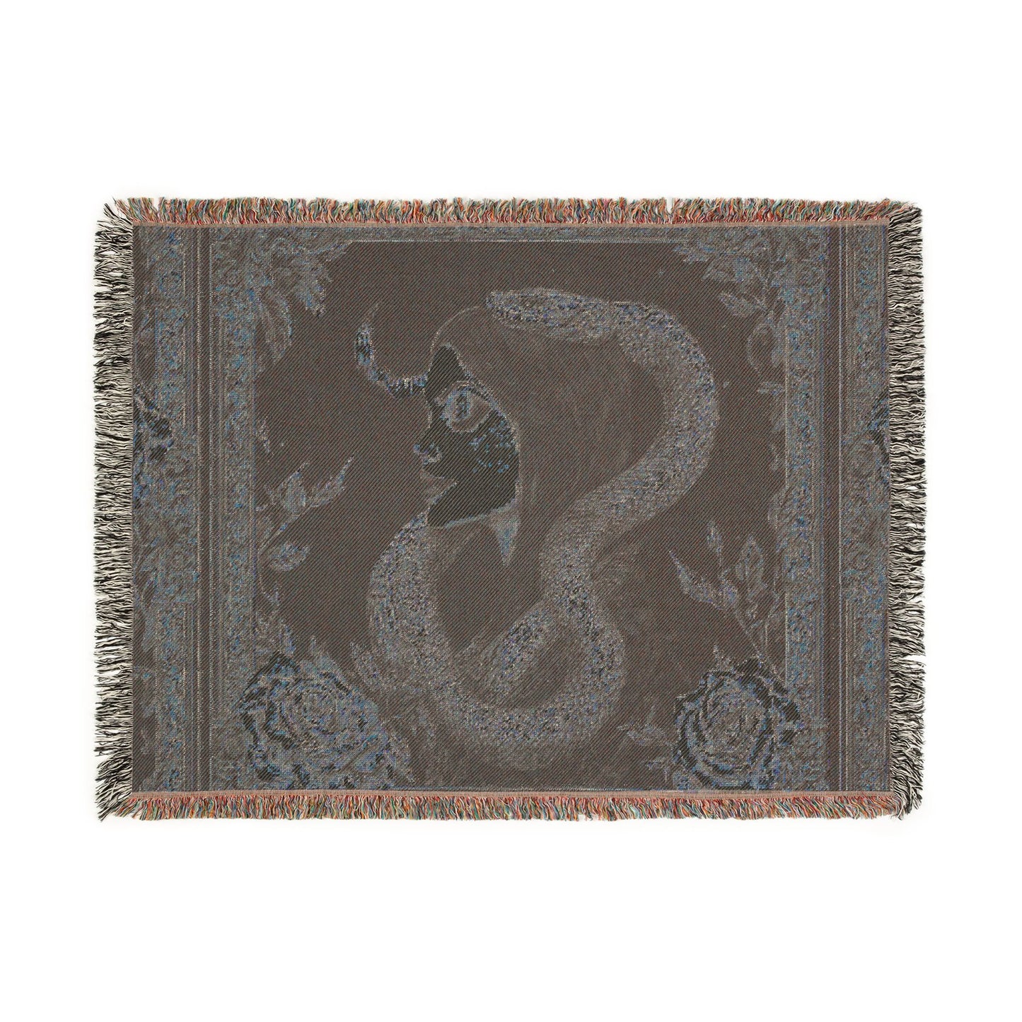 Serpent of the Night | Heirloom Woven Tapestry Blanket