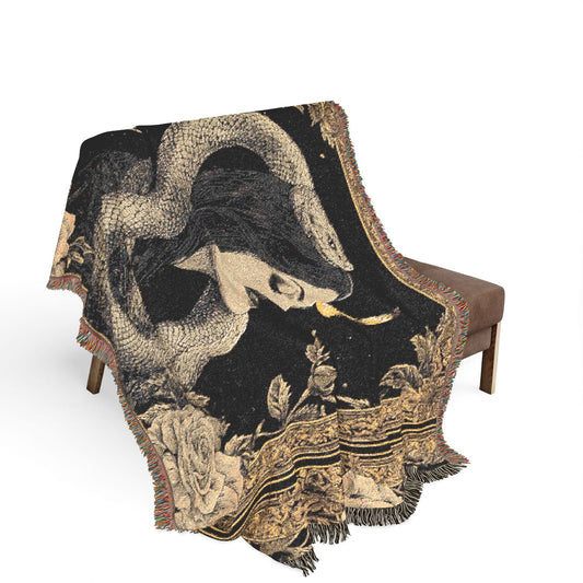 Serpent of the Night | Heirloom Woven Tapestry Blanket