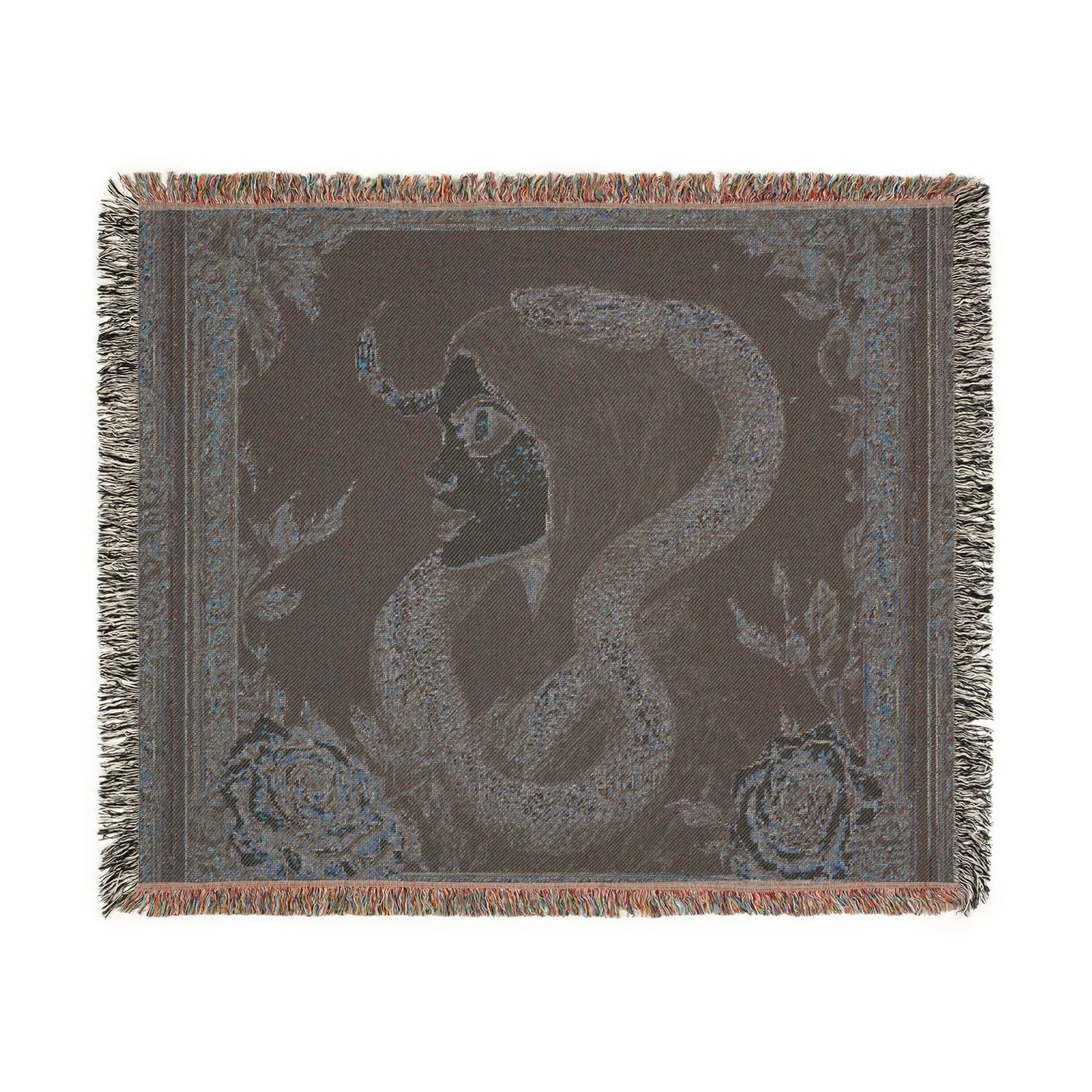 Serpent of the Night | Heirloom Woven Tapestry Blanket