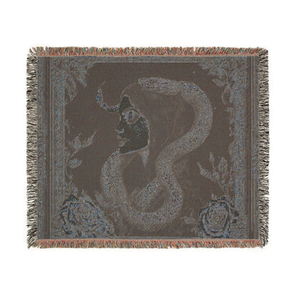 Serpent of the Night | Heirloom Woven Tapestry Blanket
